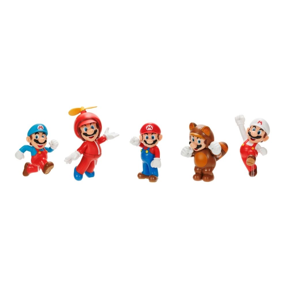 SET X5 FIGURA COLECCIONABLE NINTENDO MARIO BROS POSES DIFERENTES 6 CM - 9