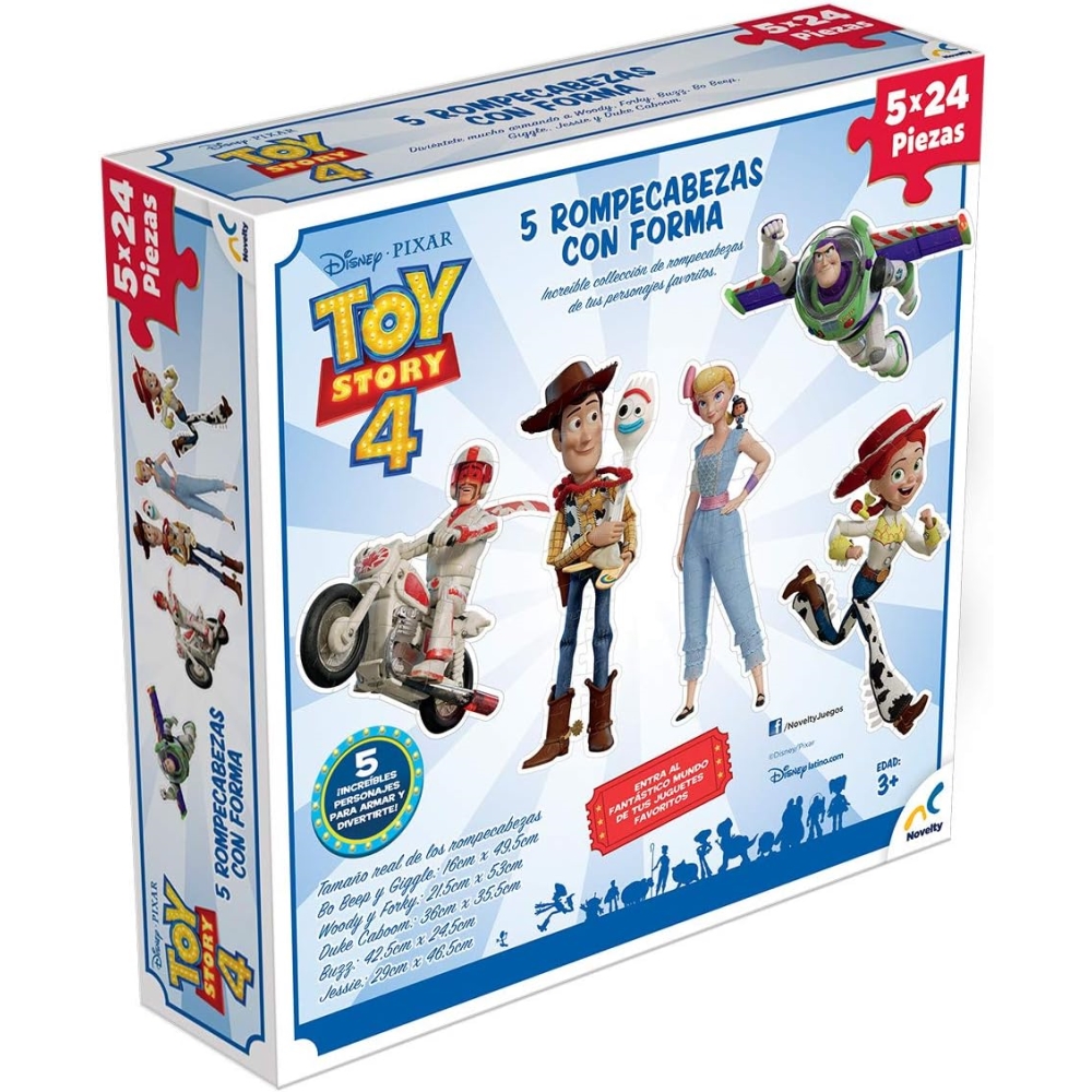 ROMPECABEZAS DISNEY JCA-2248 5 EN 1 TOY STORY 24 PIEZAS - 3