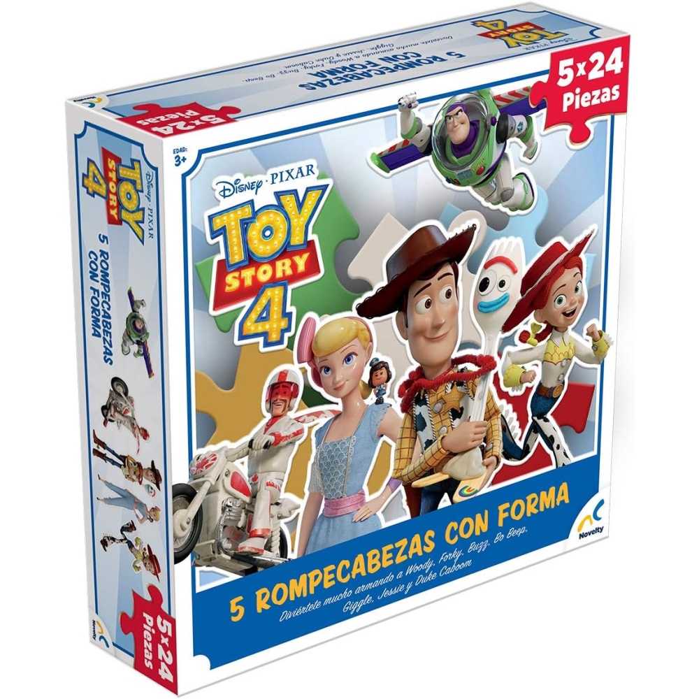 ROMPECABEZAS DISNEY JCA-2248 5 EN 1 TOY STORY 24 PIEZAS - 1
