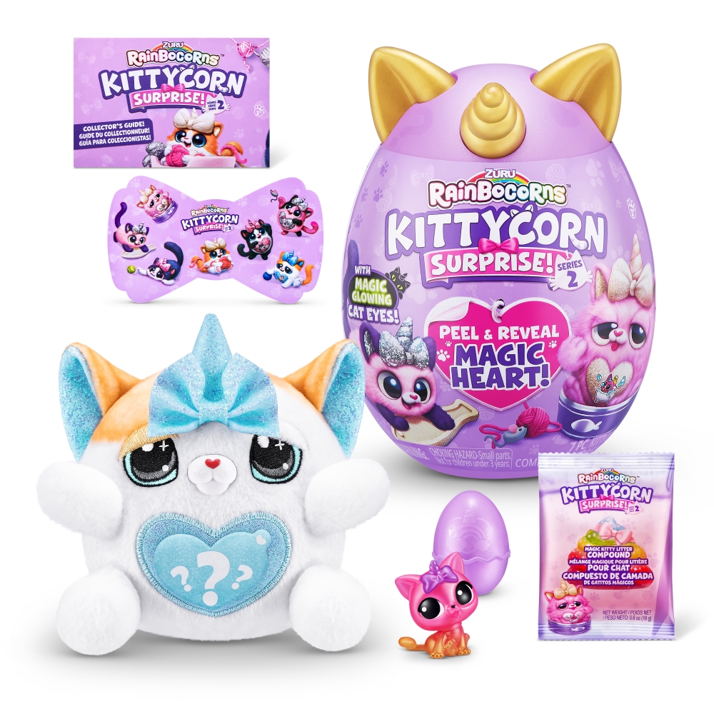 PELUCHE 9279 GATO SORPRESA ASST RAINBOCORNS - 6