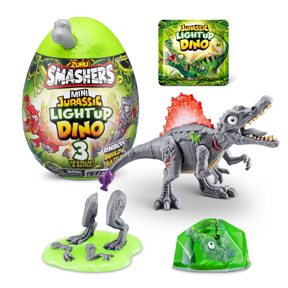 FIGURA DE ACCION SMASHERS 74107 MINI DINO JURASICO LUMINOSO SORPRESA ASST - 2