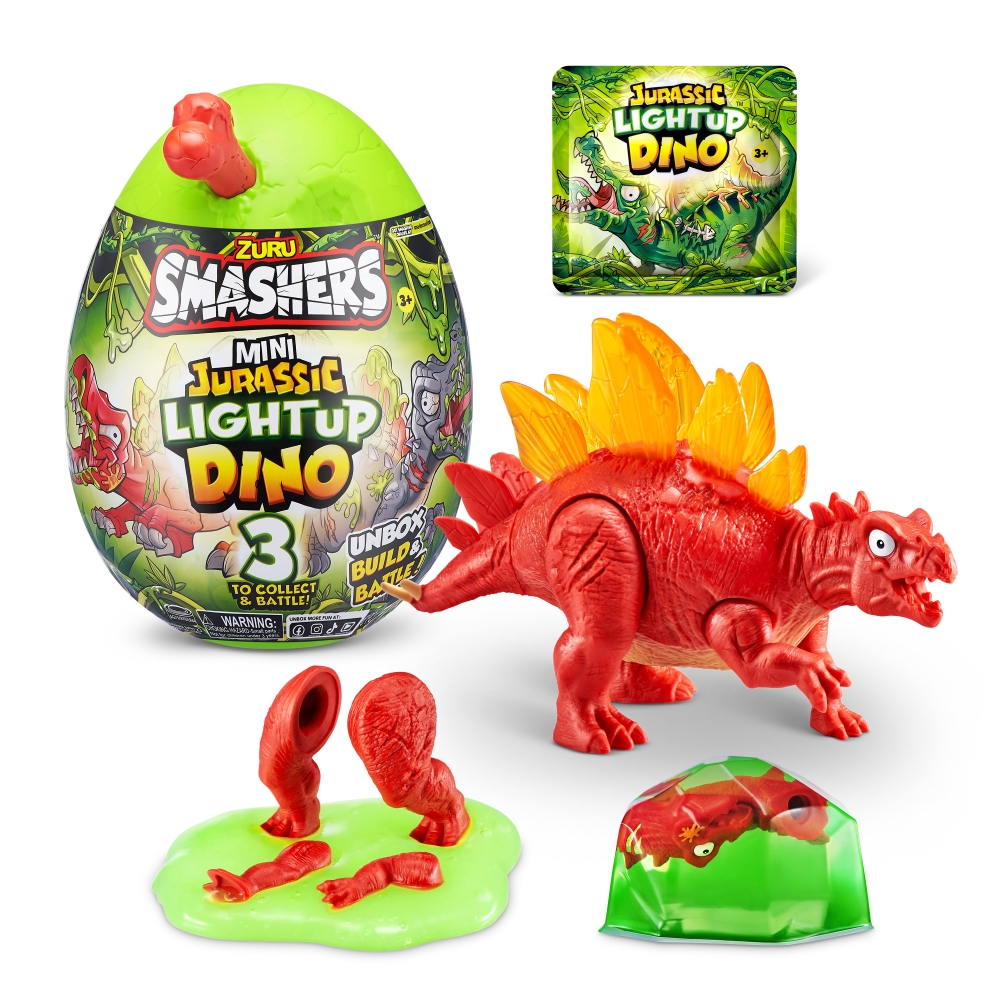 FIGURA DE ACCION SMASHERS 74107 MINI DINO JURASICO LUMINOSO SORPRESA ASST - 1