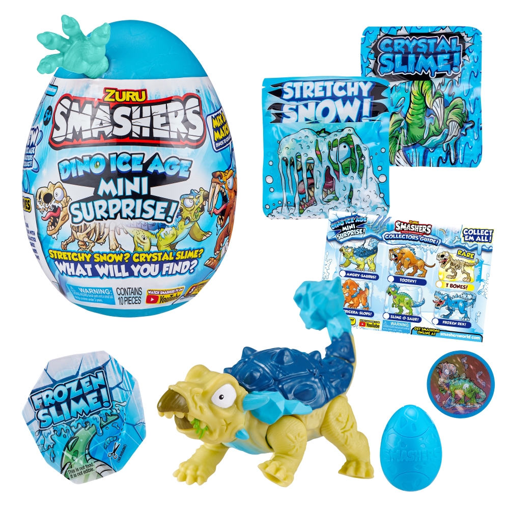 FIGURA DE ACCION SMASHERS 7456 MINI DINO EDAD HIELO SORPRESA - 4