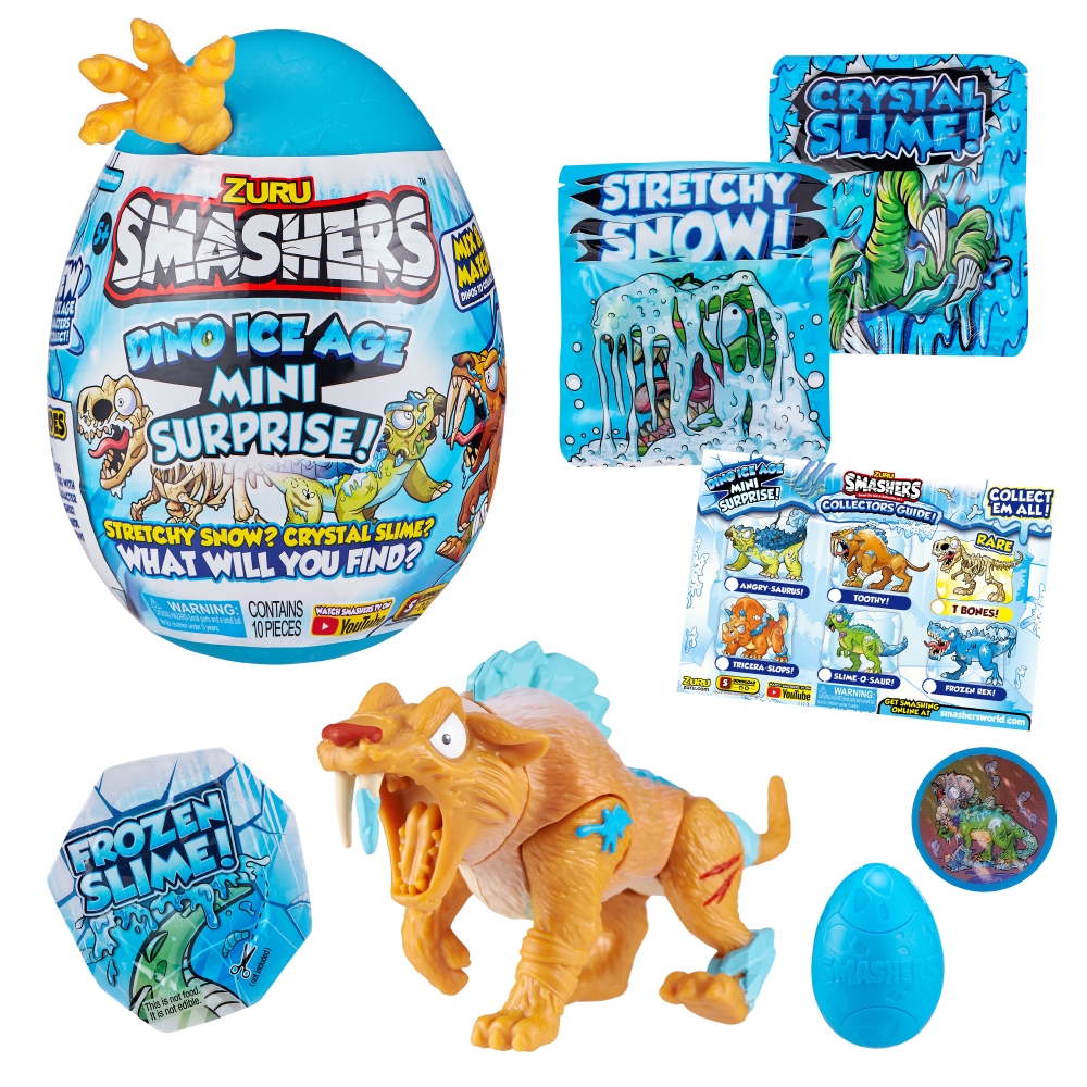 FIGURA DE ACCION SMASHERS 7456 MINI DINO EDAD HIELO SORPRESA - 5