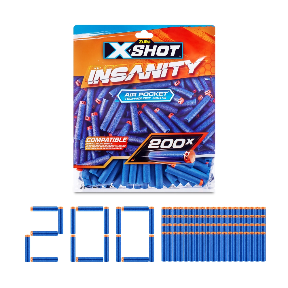 PACK 200 X-SHOT 36624 DARDOS AIR POCKET - 2