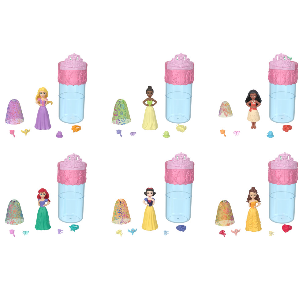 MUÑECA DISNEY PRINCESAS HRN56 PRINCESA COLOR REVEAL FIESTA FLORAL - 4