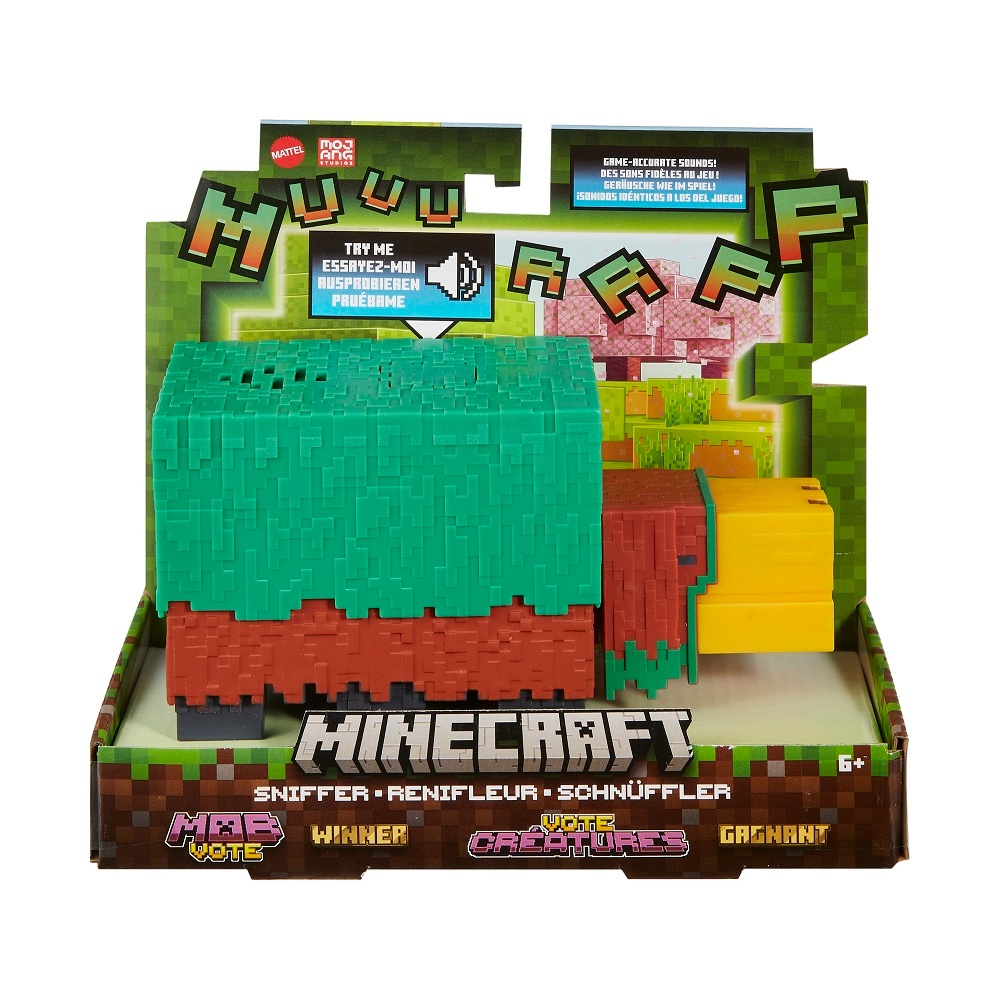 Mattel Minecraft Warden – Figura Deluxe De 15 Cm Con Luces Y Sonidos (Modo Búsqueda Y Caza) Para Niños +6 Años