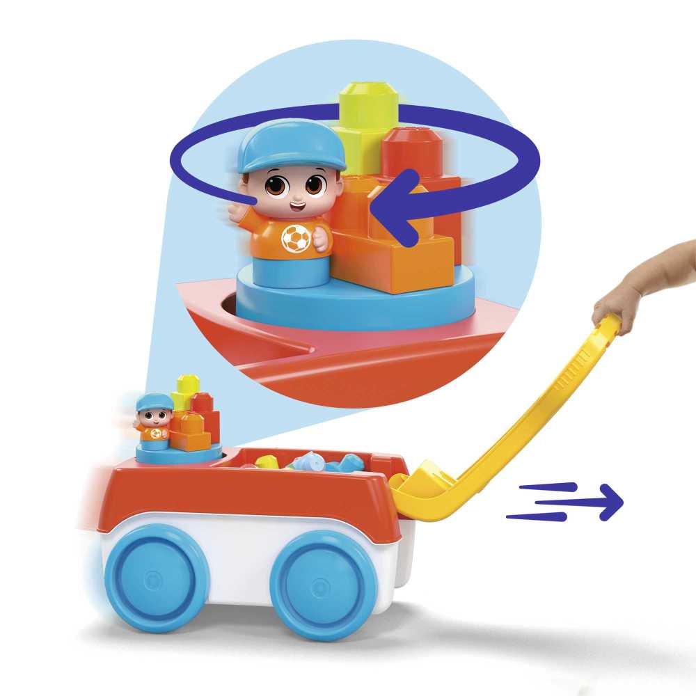 Mega Bloks Vagone Raccogli Blocchi CNG23 – Gioco Educativo Con 20 Blocchi Per Bambini - 2