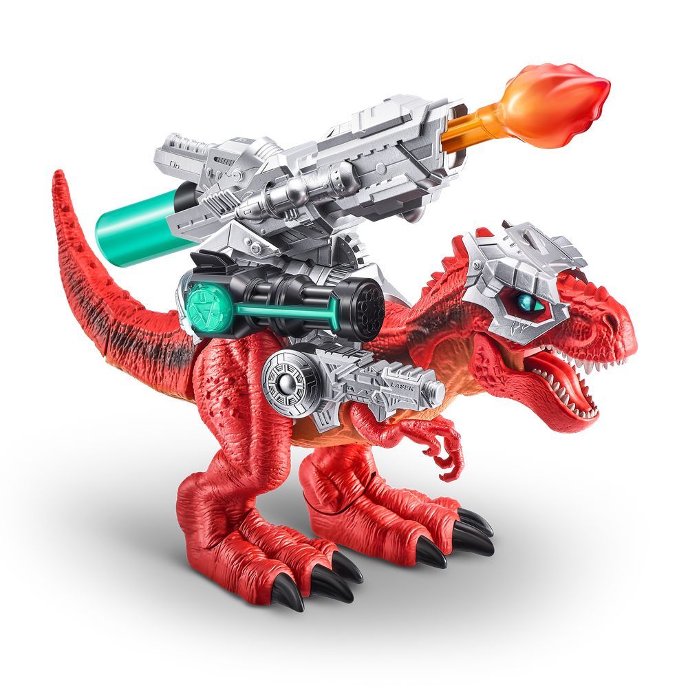FIGURA ACCION ROBO ALIVE ZURU DINO WARS BATTLING TREX - 3