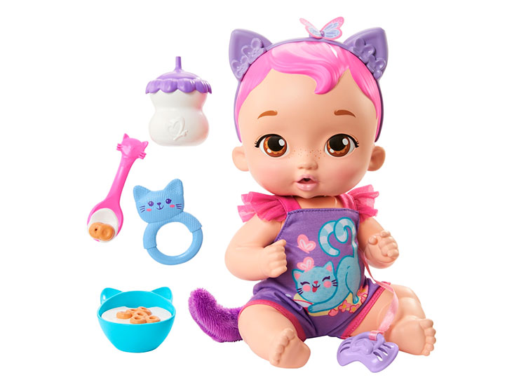 MUÑECA MY GARDEN BABY HRF27 GATITO BEBE COMIDITAS Y CARIÑOS MODELO ALEATORIO - 3