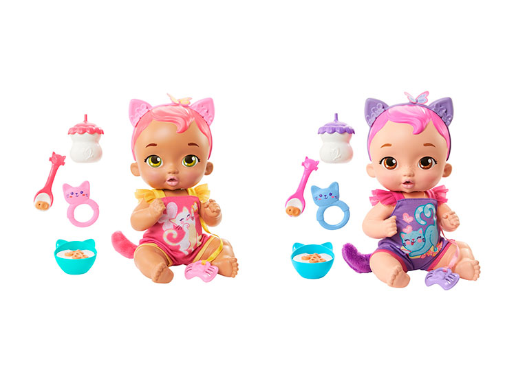 MUÑECA MY GARDEN BABY HRF27 GATITO BEBE COMIDITAS Y CARIÑOS MODELO ...