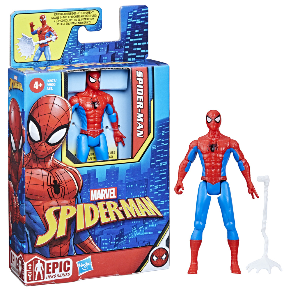 FIGURA SPIDERMAN F6973 4IN CLASSIC RED BLUE - 3