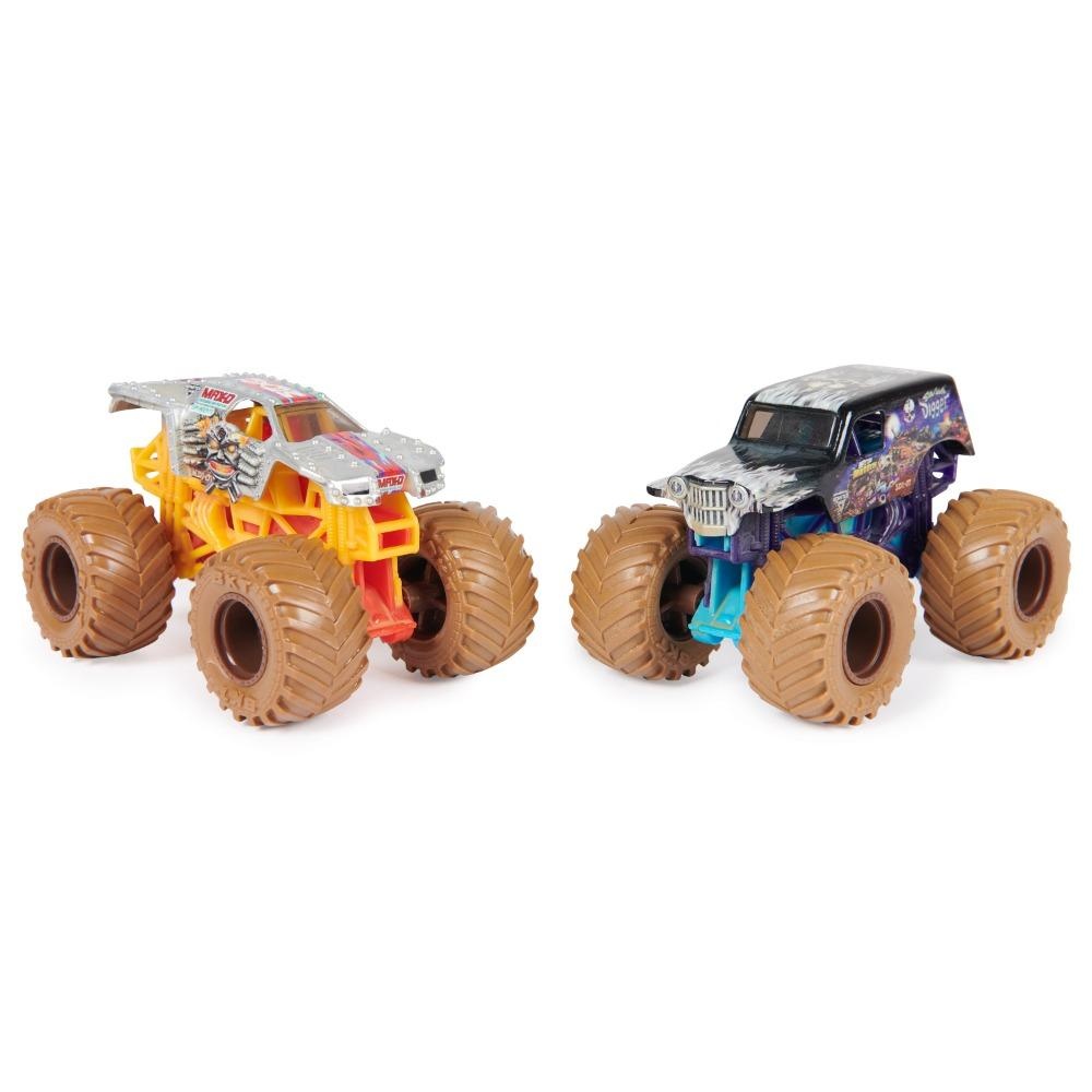 PACK 2 MONSTER JAM 6067514 VEHICULOS MISTERIOSOS ESCALA 1 64 - 2