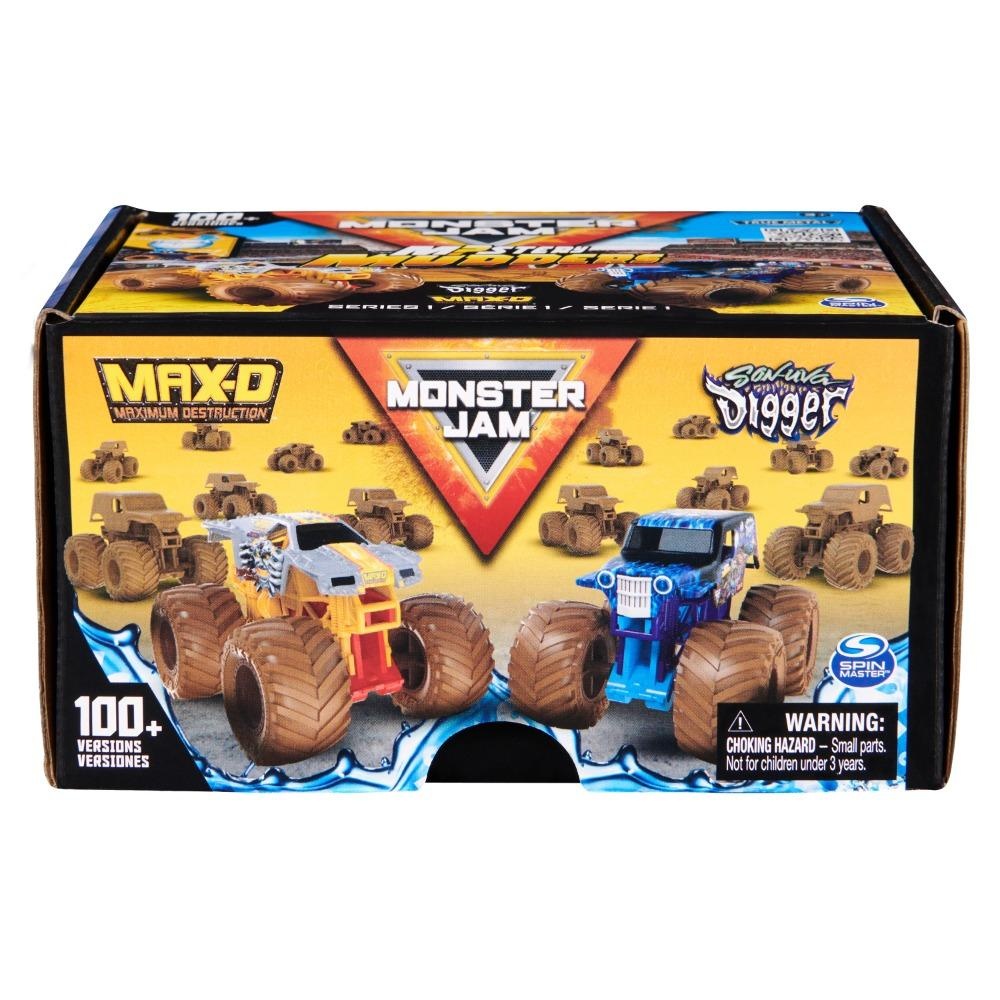 PACK 2 MONSTER JAM 6067514 VEHICULOS MISTERIOSOS ESCALA 1 64 - 5