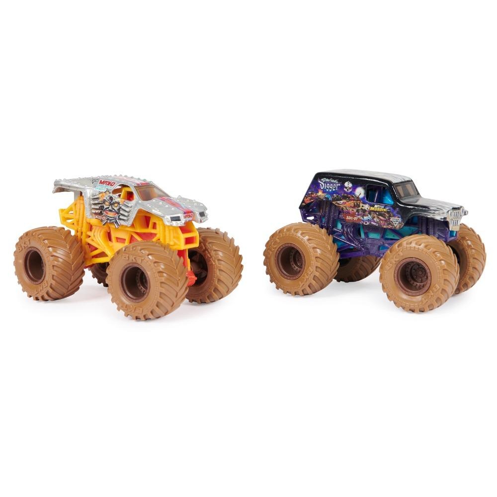 PACK 2 MONSTER JAM 6067514 VEHICULOS MISTERIOSOS ESCALA 1 64 - 1