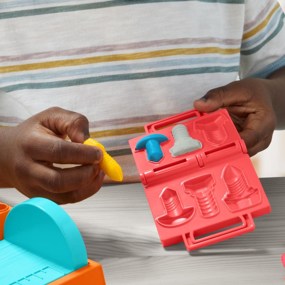 MASAS PLAY-DOH BANCO DE HERRAMIENTAS Y PLASTILINAS 3 AÑOS A MAS - 4