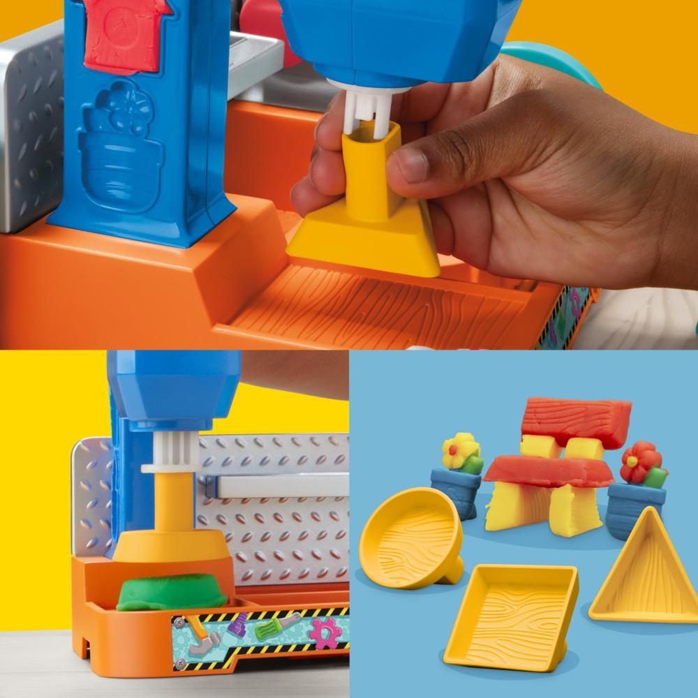 MASAS PLAY-DOH BANCO DE HERRAMIENTAS Y PLASTILINAS 3 AÑOS A MAS - 6