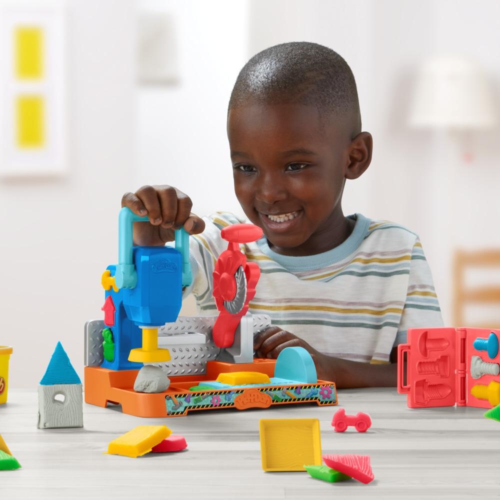 MASAS PLAY-DOH BANCO DE HERRAMIENTAS Y PLASTILINAS 3 AÑOS A MAS - 7