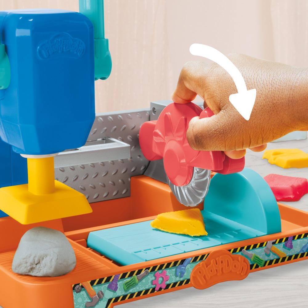 MASAS PLAY-DOH BANCO DE HERRAMIENTAS Y PLASTILINAS 3 AÑOS A MAS - 10