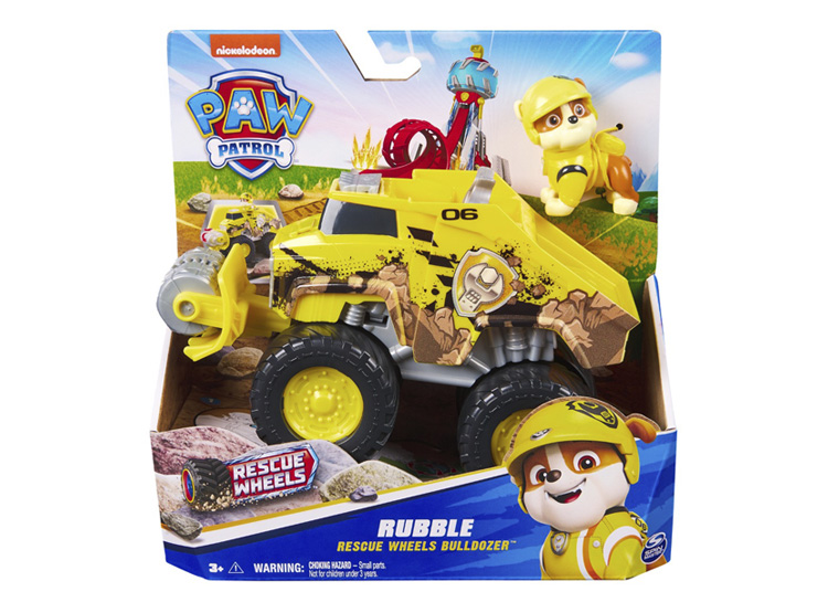 VEHÍCULO PAW PATROL TEMÁTICO RESCUE WHEELS RUBBLE - 5