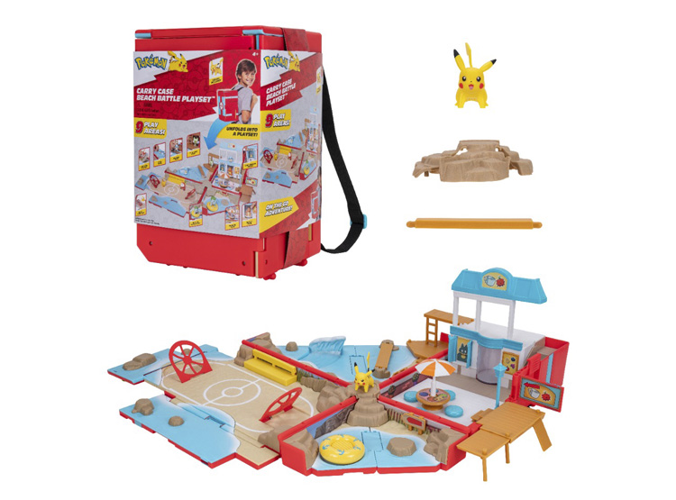 SET DE JUEGO POKEMON BATALLA EN LA PLAYA CON MOCHILA - 2