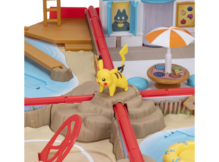 SET DE JUEGO POKEMON BATALLA EN LA PLAYA CON MOCHILA - 7