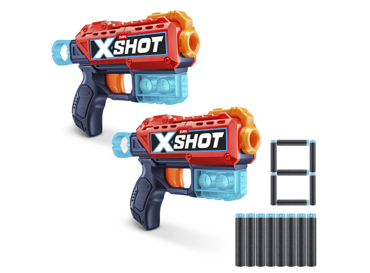 LANZADORES DE DARDOS X-SHOT KICKBACK PACK X2 - 1