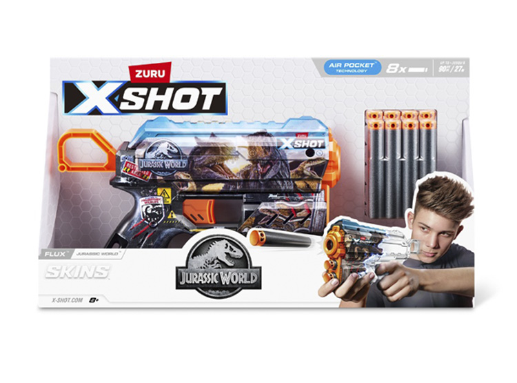 LANZADOR DARDOS X-SHOT SKINS FLUX JURASSIC - 3