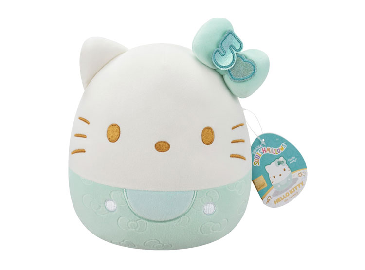PELUCHE SQUISHMALLOWS ANIVERSARIO 50AÑOS HELLO KITTY 20CM - 4