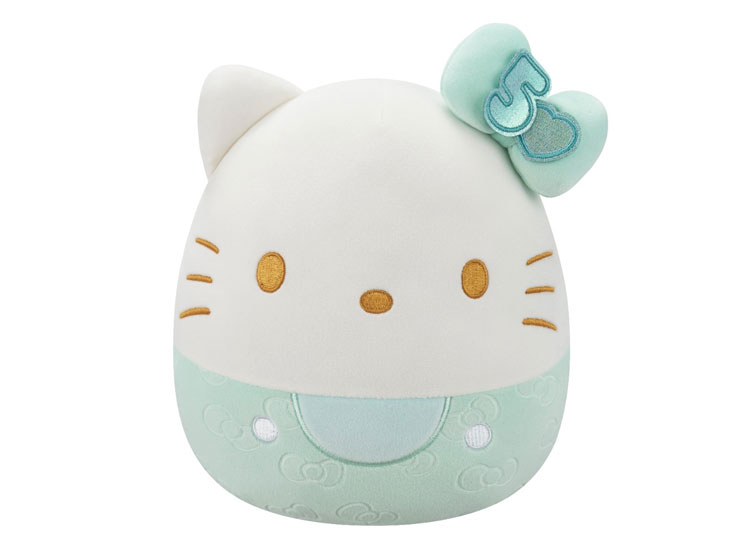 PELUCHE SQUISHMALLOWS ANIVERSARIO 50AÑOS HELLO KITTY 20CM - 1