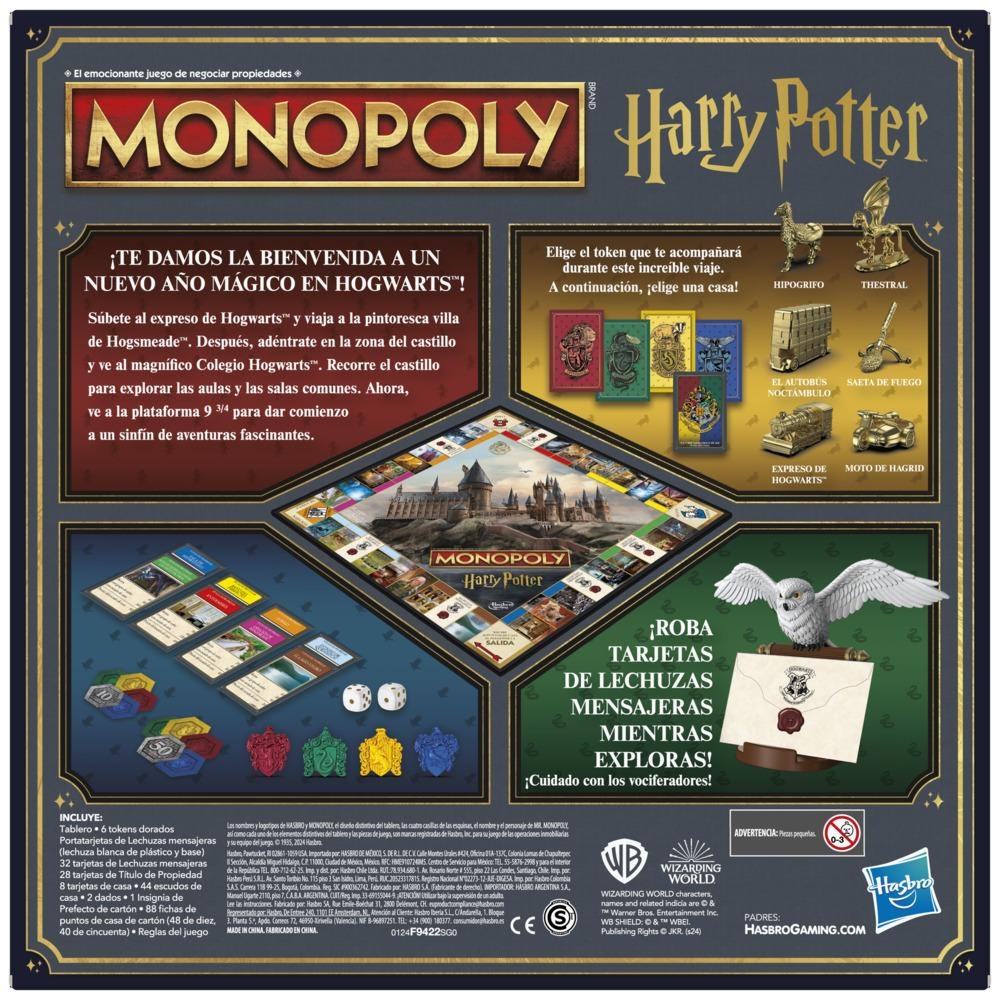 JUEGO MESA MONOPOLY HARRY POTTER F9422 - 4