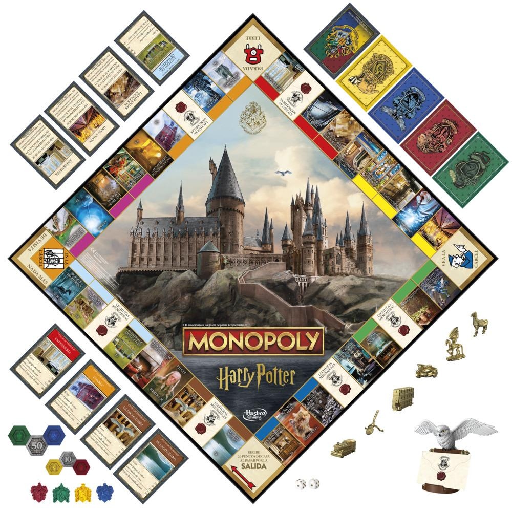 JUEGO MESA MONOPOLY HARRY POTTER F9422 - 8
