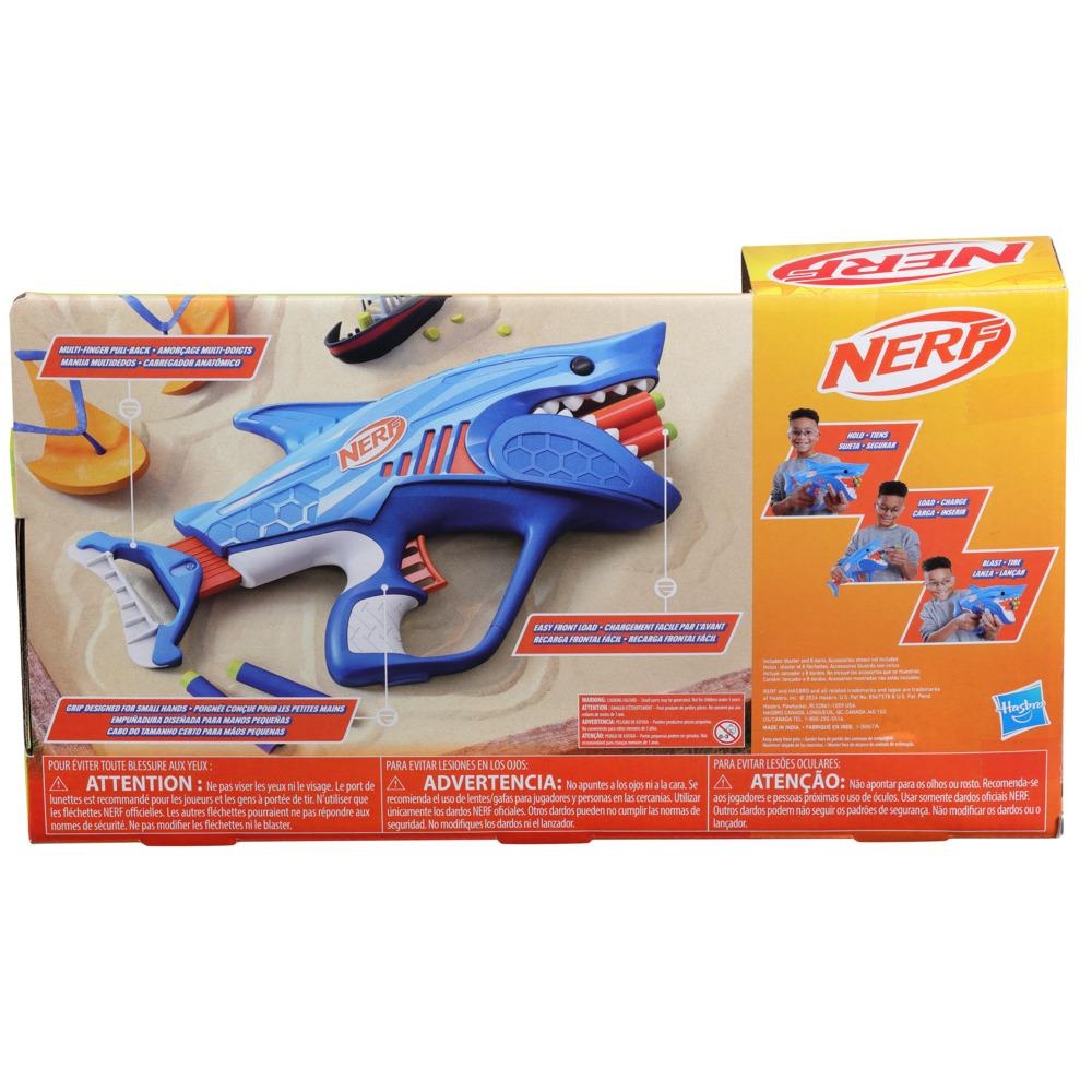 LANZADOR NERF JUNIOR WILD SHARKFIRE - 4