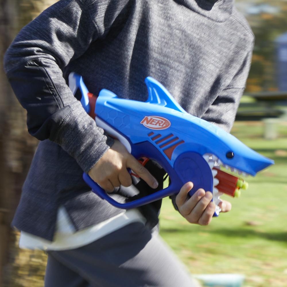 LANZADOR NERF JUNIOR WILD SHARKFIRE - 8