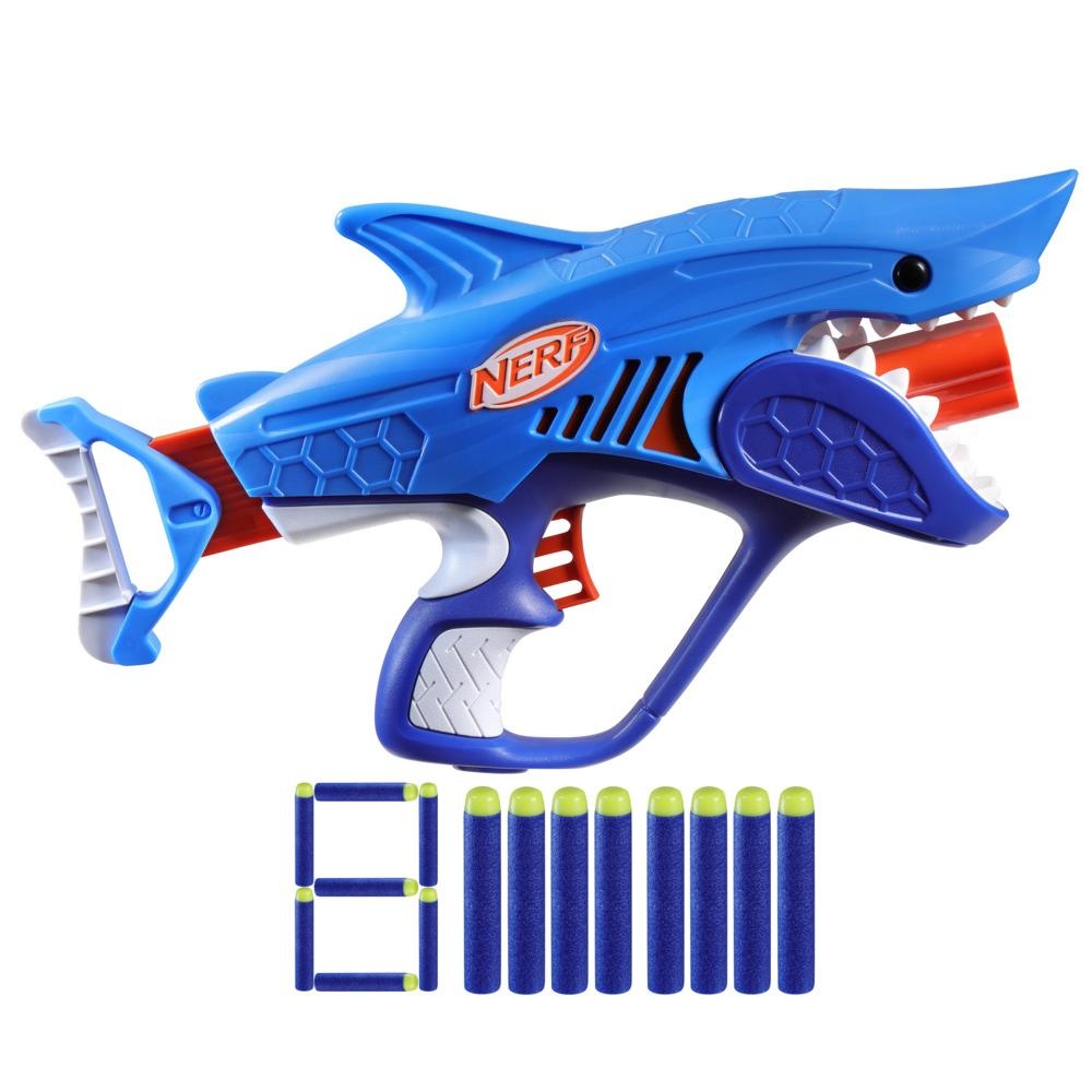 LANZADOR NERF JUNIOR WILD SHARKFIRE - 1