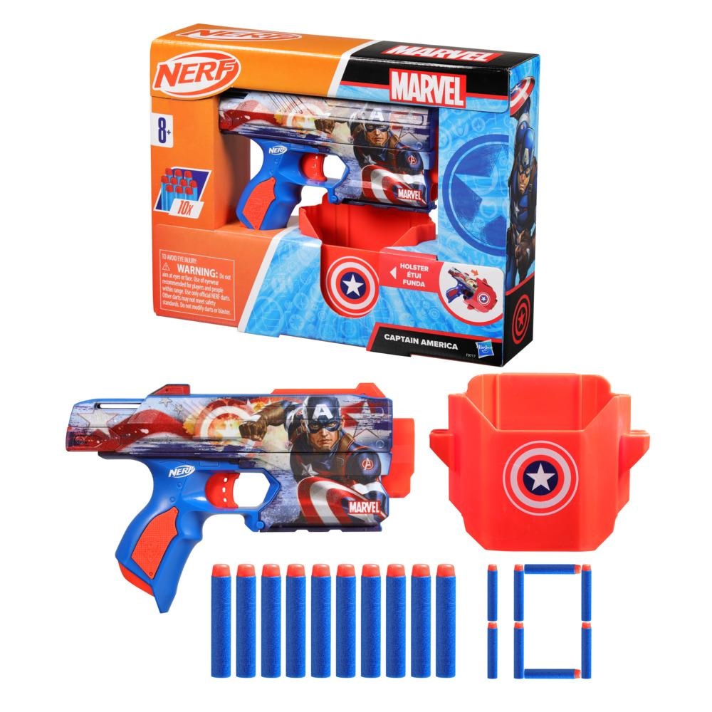 LANZADOR NERF MARVEL CAPITÁN AMÉRICA - 3