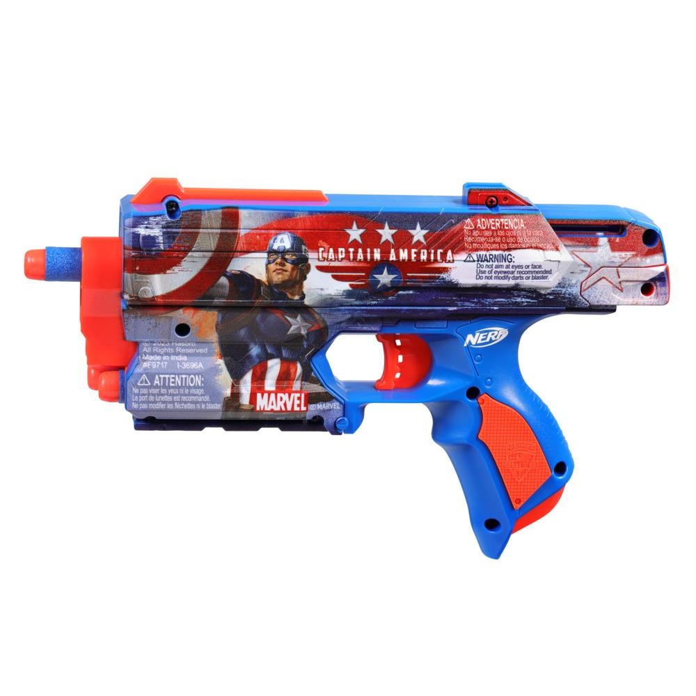 LANZADOR NERF MARVEL CAPITÁN AMÉRICA - 5