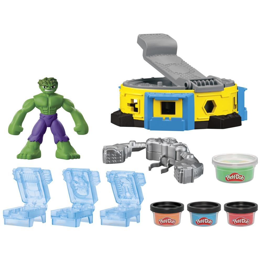 MASAS PLAY DOH MARVEL HULK APLASTA Y MOLDEA - 2