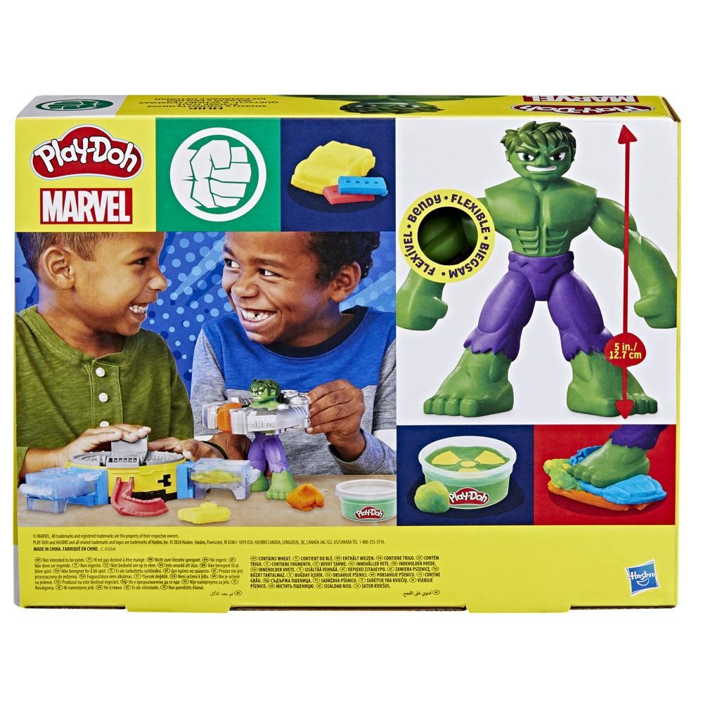 MASAS PLAY DOH MARVEL HULK APLASTA Y MOLDEA - 4