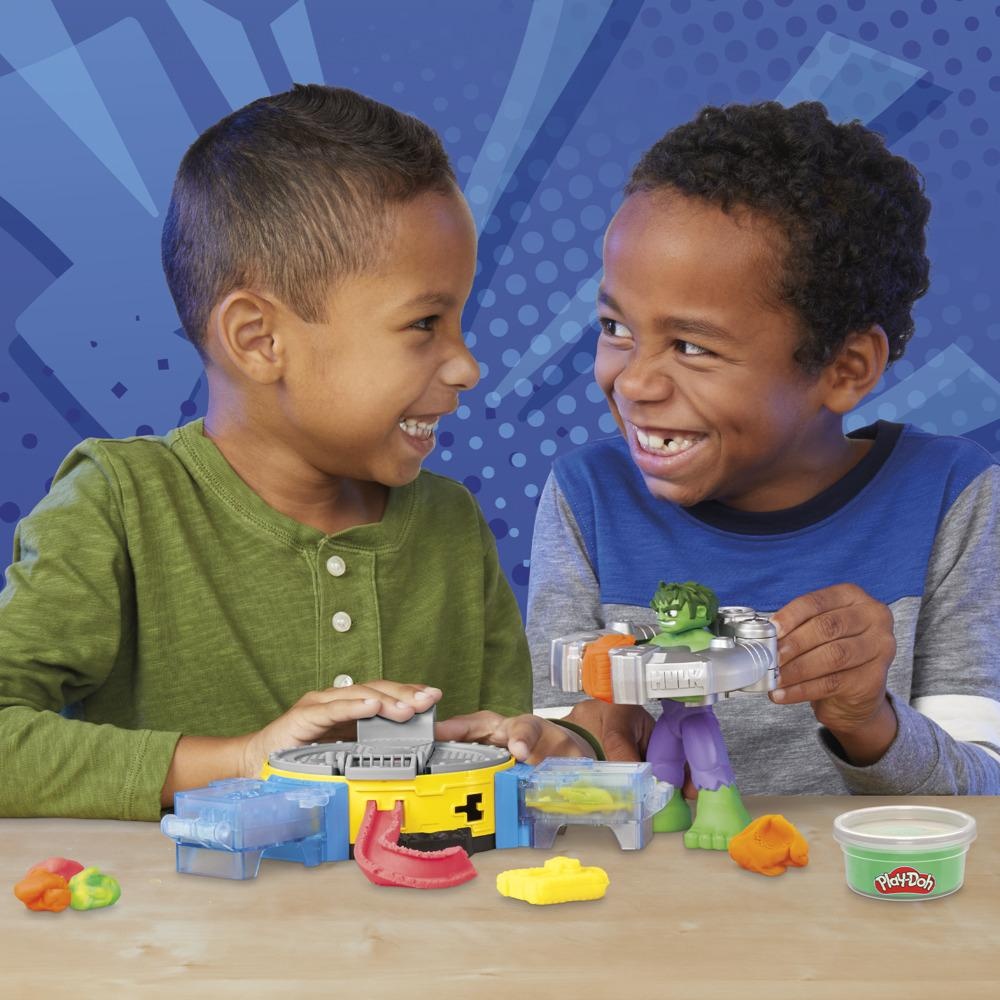MASAS PLAY DOH MARVEL HULK APLASTA Y MOLDEA - 9