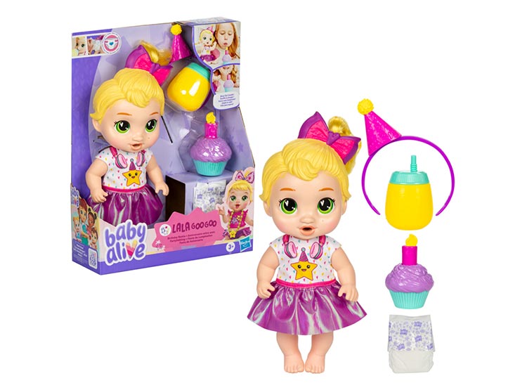 MUÑECA BABY ALIVE FIESTA DE CUMPLEAÑOS LALA GOOGOO - 1