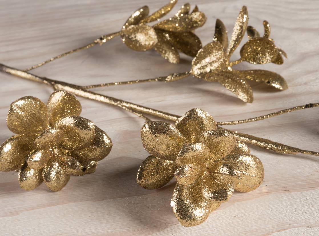 ADORNO NAVIDEÑO PARA ÁRBOL RIPLEY HOME RAMA NEW SPRAY ORO - 2