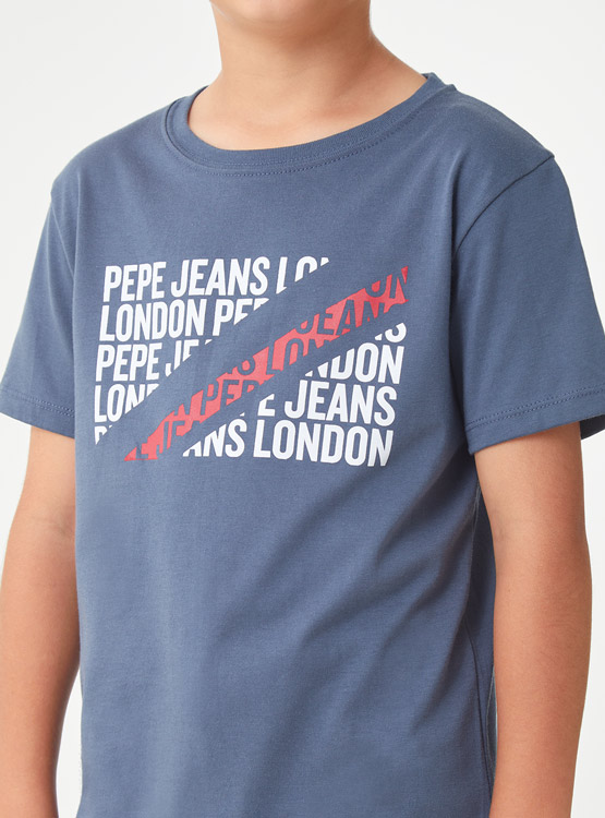 Lot De 4 T-Shirts Pour Enfant 8 Ans - Marques Pepe Jeans, H&M, Toscanino - Occasion Très Bon État