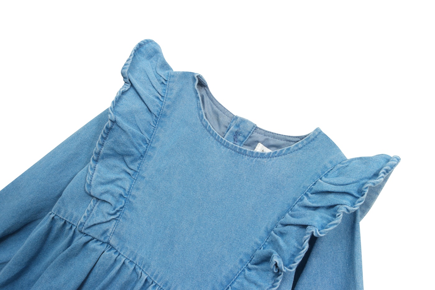 Vestido Denim Para Niña Name It NMFJUDIT Gabby - Estilo Spencer Sky, Dark Denim, Sin Mangas, Con Botón