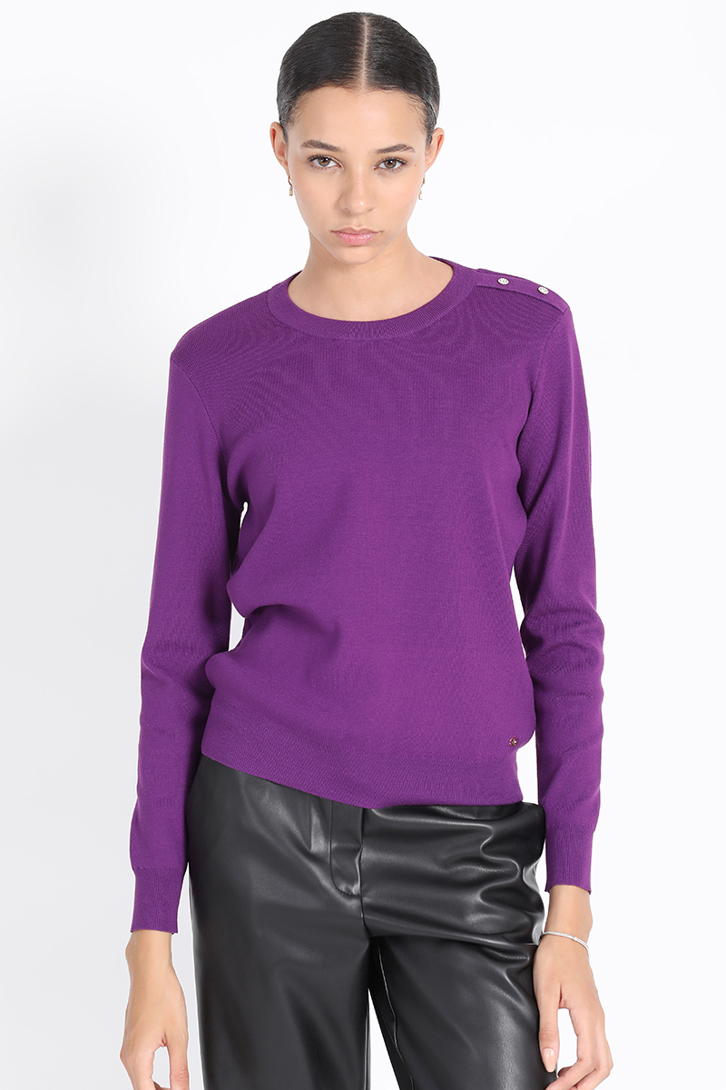 Camiseta Botones Hombro Cuello | Camisetas De Mujer - Black Friday