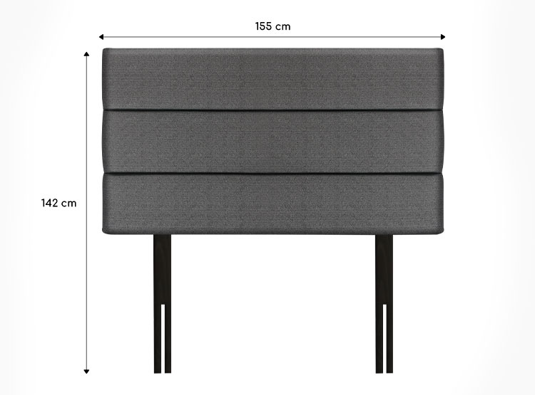 CABECERA FORLI SUPERIOR QUEEN GRIS - 2