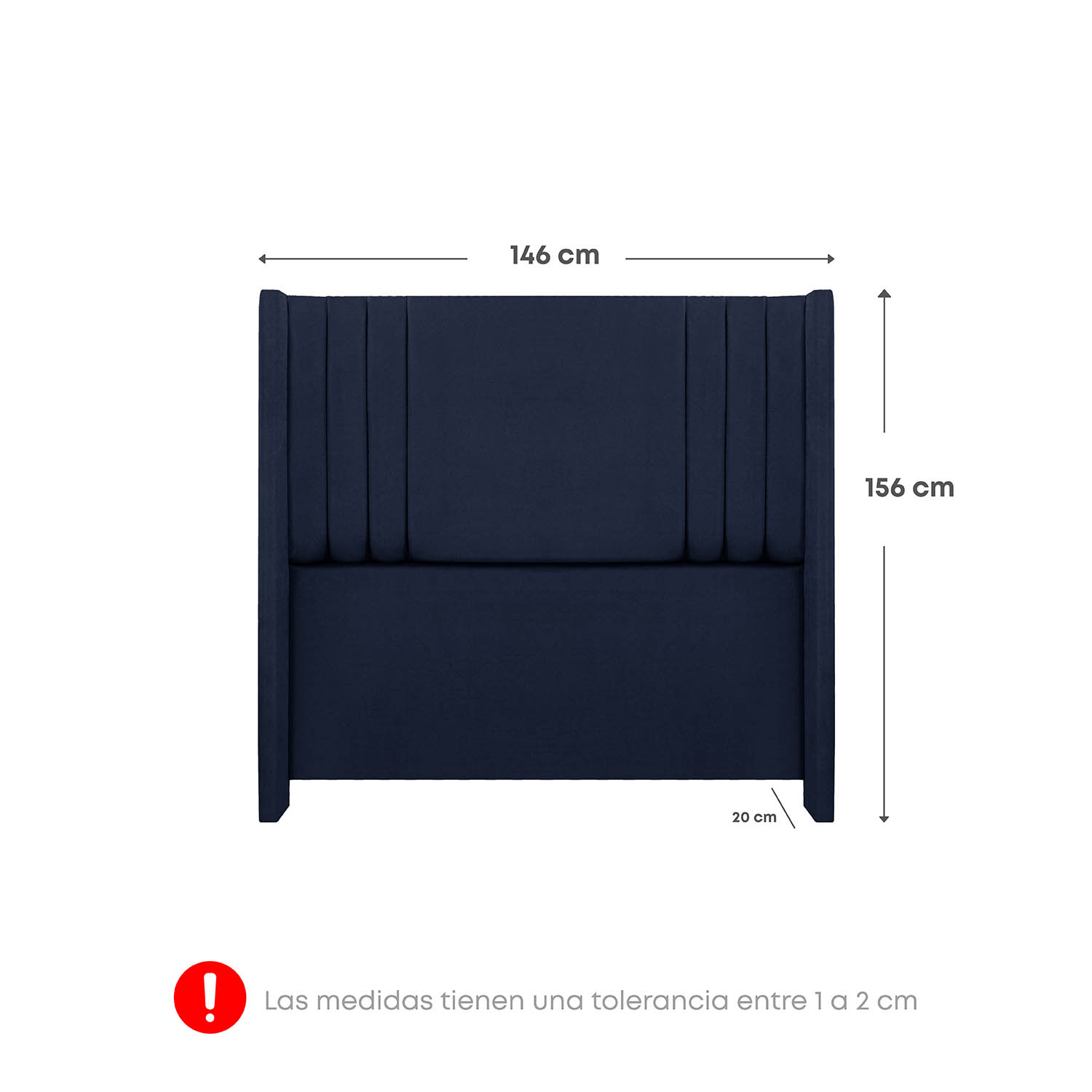 CABECERA FORLI DE LUXE 2 PLAZAS AZUL - 2