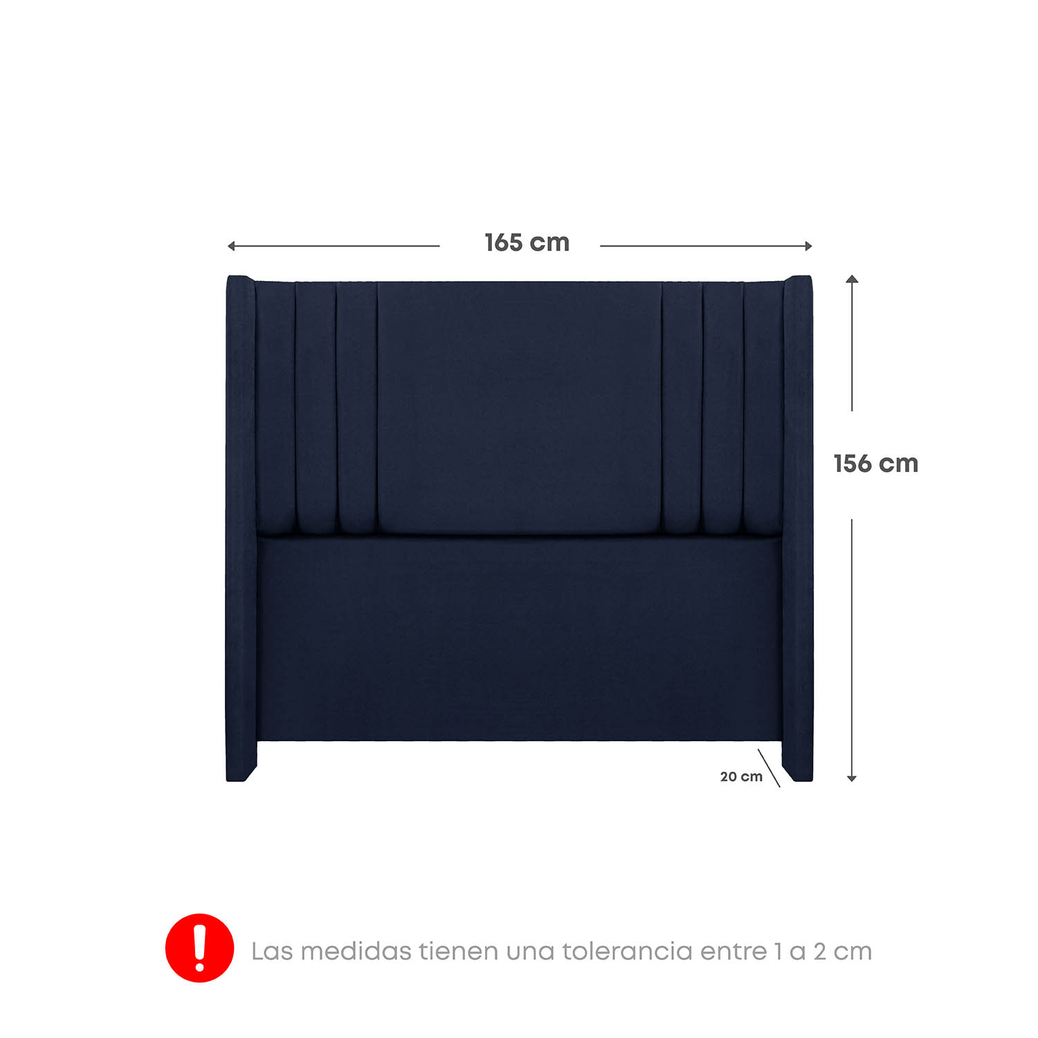 CABECERA FORLI DE LUXE QUEEN AZUL - 2