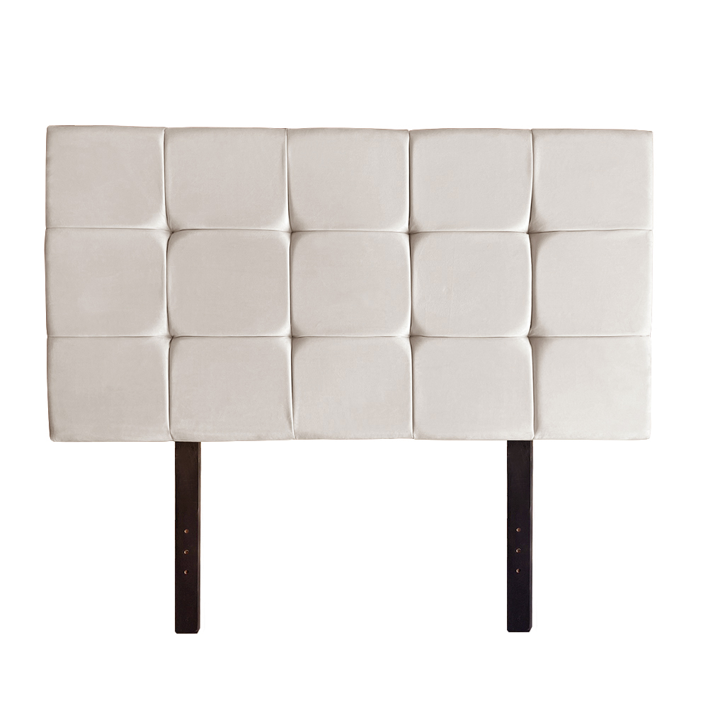 CABECERA DRIMER CUADROS KING BEIGE - 1