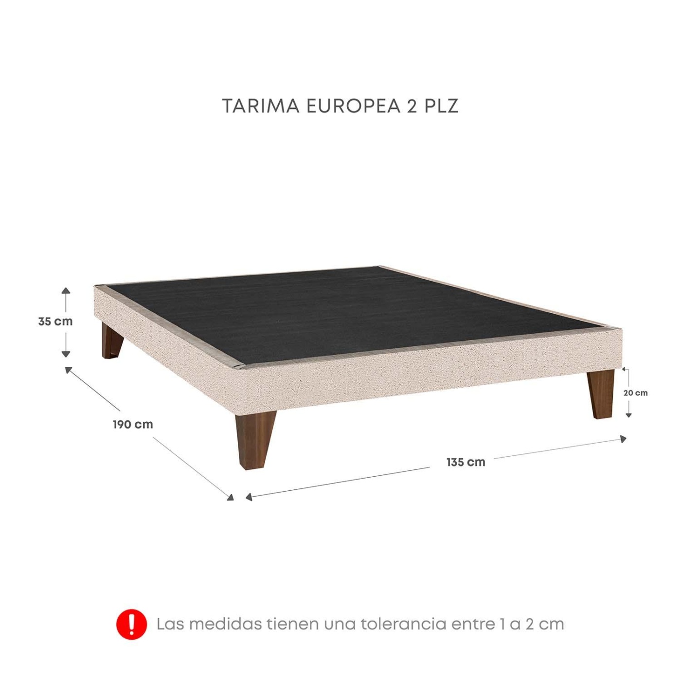 BASE RIZZOLI BOX EUROPEO BEIGE 2 PLAZAS - 3